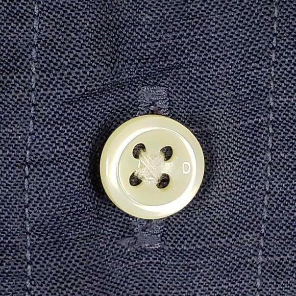 Polo Ralph Lauren Shirt Men's Size L Navy Blue LS Button Down Silk Blake Relaxed - Picture 4 of 9